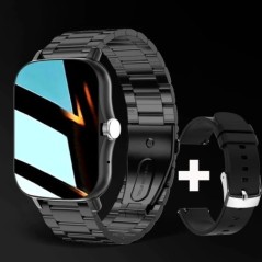 Négyzet alakú okosóra Női Férfi Okosóra Érintőtárcsás Hívás Zene Okosóra Androidhoz IOS Fitness Tracker Sport Okosóra