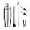 6/7/10db Rozsdamentes acél koktél shaker Bartending Tools Bartender Kit Martini Sharker italkeverő készlet tárolótáskával