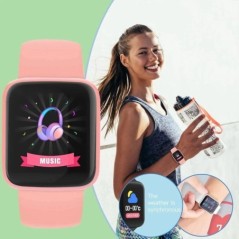 Többfunkciós okosóra férfi női Bluetooth csatlakoztatott telefon Zene Fitness Sport karkötő Alvásfigyelő Y68 Okosóra D20