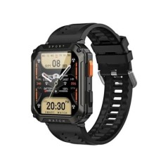 FOBASE T8 PRO 2,01 hüvelykes férfi kültéri, strapabíró katonai BT Call Smart Watch Sport Fitness Tracker szívmonitor Android IOS