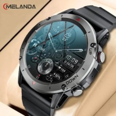 MELANDA 1,39 hüvelykes HD Bluetooth Call Smart Watch Férfi IP68 Vízálló Sport Fitness Tracker Férfi Okosóra IOS Android NX9 rend