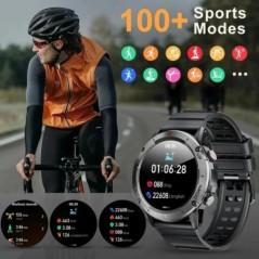 MELANDA 1,39 hüvelykes HD Bluetooth Call Smart Watch Férfi IP68 Vízálló Sport Fitness Tracker Férfi Okosóra IOS Android NX9 rend