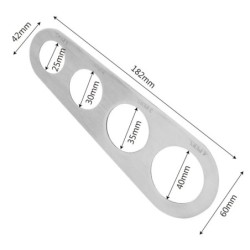 HILIFE konyhai kiegészítők rozsdamentes acél tészta tészta mérő 1 db 4 lyukú spagetti mérő