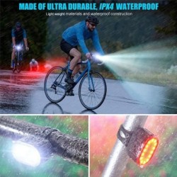 Kerékpáros kerékpár első hátsó lámpakészlet kerékpár USB töltőfényszóró MTB vízálló hátsó lámpa LED lámpás kerékpáralkatrészek