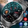 Új GPS Smart Watch Férfi GT4 Pro 360*360 HD képernyő Pulzusszám Bluetooth hívás NFC IP68 Vízálló Vércukor okosóra