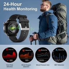 Új GPS Smart Watch Férfi GT4 Pro 360*360 HD képernyő Pulzusszám Bluetooth hívás NFC IP68 Vízálló Vércukor okosóra