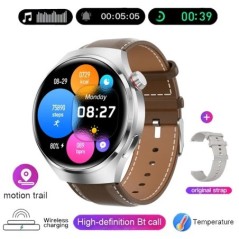 Új GPS Smart Watch Férfi GT4 Pro 360*360 HD képernyő Pulzusszám Bluetooth hívás NFC IP68 Vízálló Vércukor okosóra