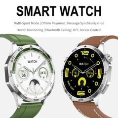 2024 Új Android ios Smart Watches Pro Men NFC GPS Tracker AMOLED 466*466 HD képernyő Pulzus Bluetooth hívás SmartWatch