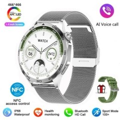 2024 Új Android ios Smart Watches Pro Men NFC GPS Tracker AMOLED 466*466 HD képernyő Pulzus Bluetooth hívás SmartWatch