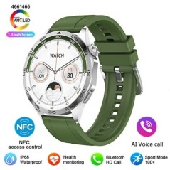 2024 Új Android ios Smart Watches Pro Men NFC GPS Tracker AMOLED 466*466 HD képernyő Pulzus Bluetooth hívás SmartWatch