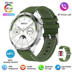 2024 Új Android ios Smart Watches Pro Men NFC GPS Tracker AMOLED 466*466 HD képernyő Pulzus Bluetooth hívás SmartWatch