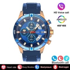 2023-as új Huawei Xiaomi Smart Watch Férfi GPS Tracker AMOLED 360*360 HD képernyő Pulzusszám Bluetooth hívás SmartWatch 1,53 hüv