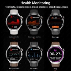 Huawei Xiaomi NFC Smart Watch Férfi karóra 4 Pro AMOLED HD képernyő Pulzus Bluetooth hívás IP68 Vízálló SmartWatch 2023 Új