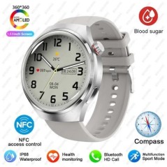 Huawei Xiaomi NFC Smart Watch Férfi karóra 4 Pro AMOLED HD képernyő Pulzus Bluetooth hívás IP68 Vízálló SmartWatch 2023 Új