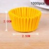 1000 db Mini méretű csokoládé papír bélések Sütő muffin torta csészék formák Cupcake tokok egyszínű party tálca forma