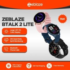 New Zeblaze Btalk 2 Lite hanghívás okosóra, nagy, 1,39 HD kijelzős 24 órás állapotfigyelő, 100 edzésmód férfiaknak