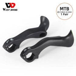 WEST BIKNG MTB kerékpárrúd végek 22,2 mm-es Ergonomikus Mountain Bike belső rúdvégek Nylon Fényvisszaverő kormányrúd markolat Mt