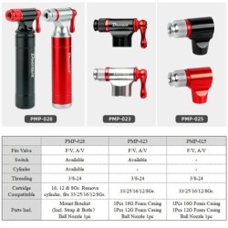 Kerékpár CO2-felfújója Presta Scrader Valve Road MTB gumiabroncs gyors pumpáló menetes 16/12/8G menet nélküli 16G kazettához