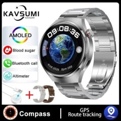 2023-as új Huawei Xiaomi GT4 Pro Smart Watch férfi NFC GPS Tracker AMOLED 360*360 HD képernyő Pulzus Bluetooth hívás SmartWatch 