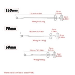 60/90/160 mm-es Csatornacső-feloldó Kígyórugós csőkotró szerszám fürdőszobai konyhához Hajcsatorna-mosogató csővezeték-tisztító 