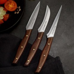 3 db Sharp Kitchen KnifeKonyhai KiegészítőkKéziszerszámokProfesszionális szakácsfaragásÉtel- és gyümölcstortafaragó segédeszköz