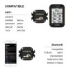 COOSPO BK467 ütem- és sebességérzékelő, kettős üzemmódú fordulatszám-figyelő Bluetooth 4.0 ANT országúti kerékpár Wahoo Garmin k