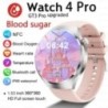 Android ios-hoz NFC Smart Watch Férfi Watch 4 Pro AMOLED HD képernyő Pulzusszám Bluetooth hívás IP68 Vízálló SmartWatch 2023 Új