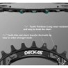 Deckas 104BCD Kerek Keskeny Széles Láncgyűrű MTB Mountain bike kerékpár 104BCD 32T 34T 36T 38T hajtókar Foglemez Alkatrészek 104