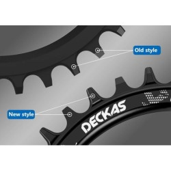 Deckas 104BCD Kerek Keskeny Széles Láncgyűrű MTB Mountain bike kerékpár 104BCD 32T 34T 36T 38T hajtókar Foglemez Alkatrészek 104