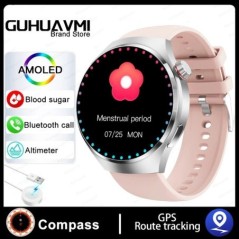 Android ios-hoz NFC Smart Watch Férfi Watch 4 Pro AMOLED HD képernyő Pulzusszám Bluetooth hívás IP68 Vízálló SmartWatch 2023 Új