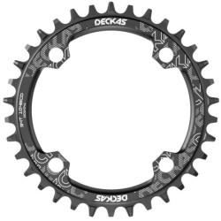 DECKAS 104 BCD láncgyűrű 32T 34T 36T 38T kerek keskeny széles 104BCD láncgyűrű 34 32 fogas Mtb Bike Coroa Egysebességes 12V 11V