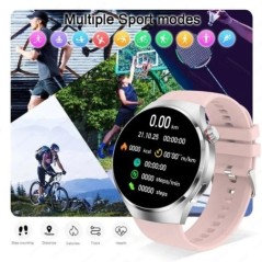 2023-as új NFC okosóra női AMOLED HD képernyő Pulzusszám Vércukor GPS Sport Bluetooth hívás IP68 Vízálló SmartWatch Man