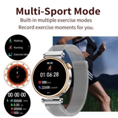 GT4 MINI Fashion női okosóra képernyője mindig pulzus megjelenítése Bluetooth hívás iránytű sport mód AMOLED Smartwatch 2024 NE