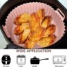 Airfryer szilikon kosár többször használható sütő tepsi szilikon forma légsütőhöz pizza sült csirke kosár légsütő tartozékok