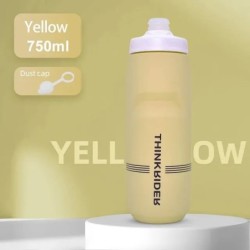 ThinkRider 620 ml/750 ml kerékpáros palack MTB országúti kerékpáros vizes palack kültéri sportokhoz műanyag hordozható, nagy kap