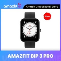 [Világpremier] Amazfit Bip 3 Pro okosóra, 1,69 hüvelykes, nagy színes kijelző, 60+ sport mód GPS okosóra Android IOS telefonhoz