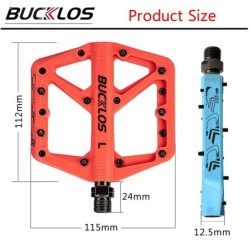 BUCKLOS nylon kerékpár pedál csúszásgátló hegyi kerékpár pedálok porálló vízálló tömítés csapágy pedál kerékpár tartozékok Mtb