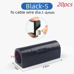 16/20db Kábelrendező Clip Snap Drop Wire tartó Kábelkezelés Öntapadó kábel Fix bilincs Office Deak kábelezési tartozék