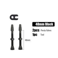 2db/táska Kerékpár Bike Tubeless Presta szelepek szárak alumínium ötvözet 40mm 44mm 48mm 60mm 80mm szelepmag eltávolítás eszközz