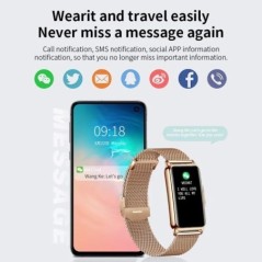 LIGE Smart Watch Női Teljes érintőképernyős Bluetooth Call IP67 Vízálló Sport Fitness Tracker SmartWatch Női