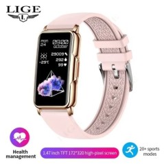 LIGE Smart Watch Női Teljes érintőképernyős Bluetooth Call IP67 Vízálló Sport Fitness Tracker SmartWatch Női