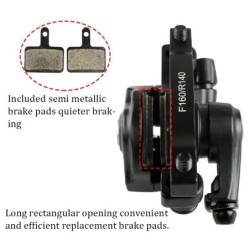 BUCKLOS Kerékpár tárcsaféknyereg 160mm első/hátsó sor húzótárcsafék alumínium ötvözet mechanikus féknyereg MTB alkatrész