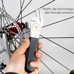 Kerékpárszerszám Tárcsafék-rotor beállítás Truing Tools MTB lapító korrekciós kulcs rozsdamentes acél kerékpárjavító szerszám