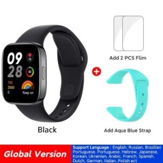 [Világpremier] Globális verzió Redmi Watch 3 Smart Watch 1,75 hüvelykes kijelző 12 napos akkumulátor-élettartam 5 ATM Bluetooth 