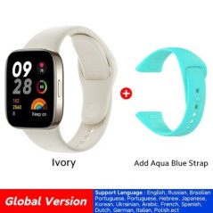 [Világpremier] Globális verzió Redmi Watch 3 Smart Watch 1,75 hüvelykes kijelző 12 napos akkumulátor-élettartam 5 ATM Bluetooth 