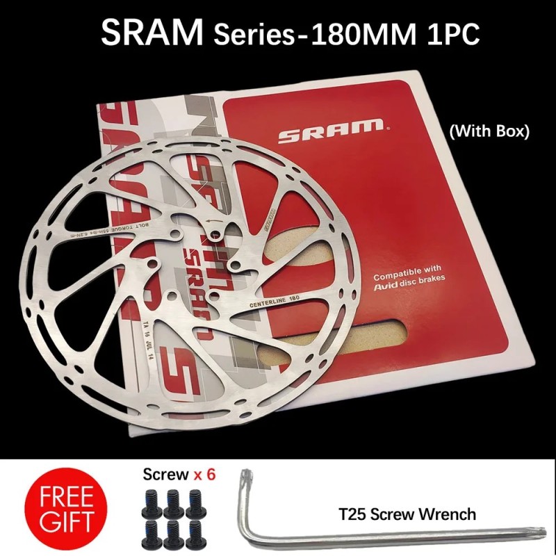 SRAM SM RT56 Tárcsafék-rotor 140mm 160mm 180mm 203 Középvonal 6 csavaros tárcsa NUTT E-bike Mountain Bike Road Kerékpár robogóho