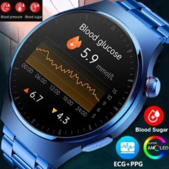 Android IOS Health Monitor Smart Watch készülékhez Férfi pulzusszám EKG+PPG AMOLED 466*466 HD képernyő Bluetooth hívás Smart Wat