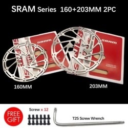 SRAM SM RT56 Tárcsafék-rotor 140mm 160mm 180mm 203 Középvonal 6 csavaros tárcsa NUTT E-bike Mountain Bike Road Kerékpár robogóho