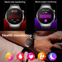 Android IOS Health Monitor Smart Watch készülékhez Férfi pulzusszám EKG+PPG AMOLED 466*466 HD képernyő Bluetooth hívás Smart Wat