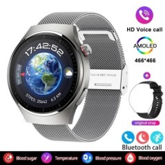 Android IOS Health Monitor Smart Watch készülékhez Férfi pulzusszám EKG+PPG AMOLED 466*466 HD képernyő Bluetooth hívás Smart Wat